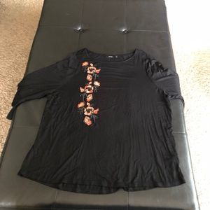 Plus Size Black Shirt